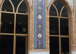 پنجره دوجداره هلال UPVC مسجدی