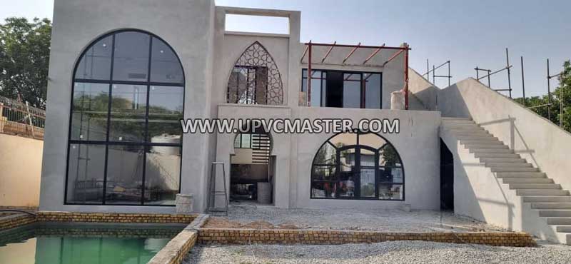 پنجره دوجداره مشکی UPVC