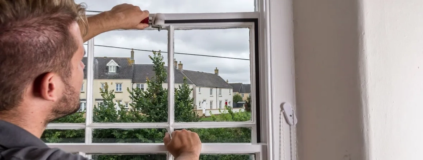 طریقه درآوردن پنجره دوجداره ریلی