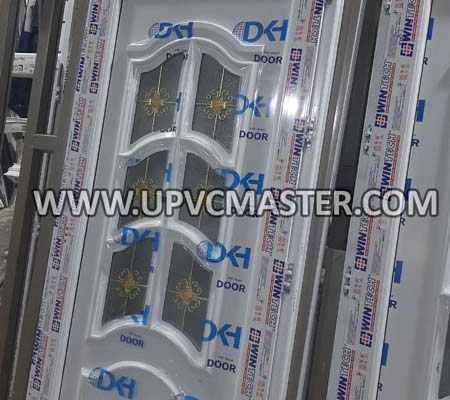 پنجره دوجداره هلالی با شیشه دکوراتیو